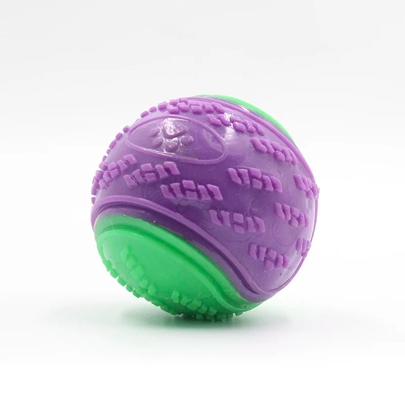 TPR Squeaky Dog Ball – Dental Cleaning, Durable and Safe