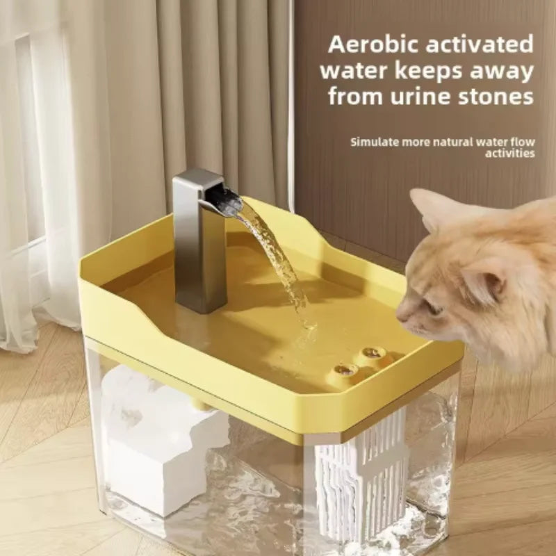 Bebedero Automático para Gatos con Filtro y Circulación de Agua