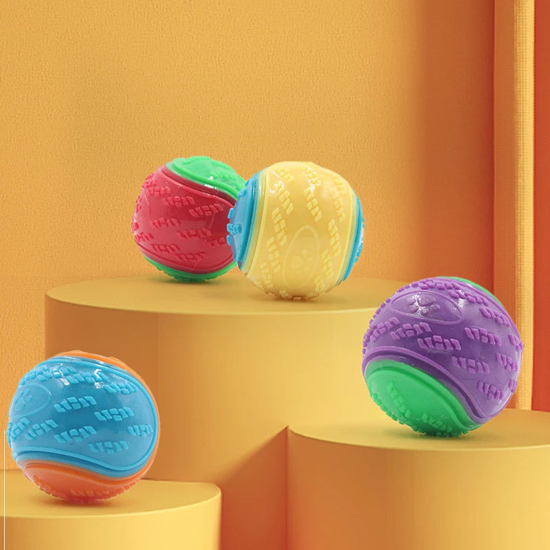 TPR Squeaky Dog Ball – Dental Cleaning, Durable and Safe