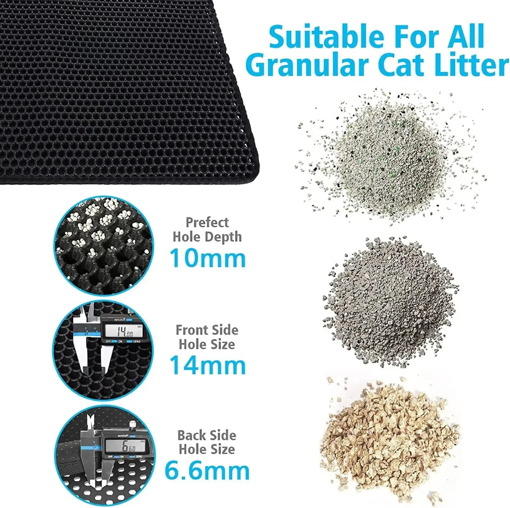 Cat Litter Trapping Mat – 2-Layer, Waterproof and Non-Slip