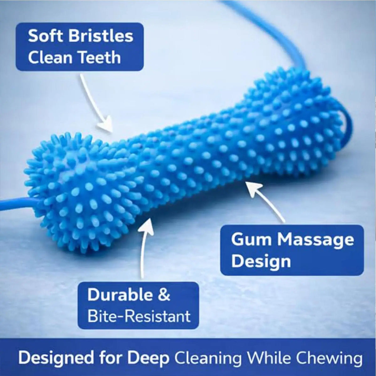 Rubber Chew Toy for Dogs – Dental Cleaning and Gum Relief