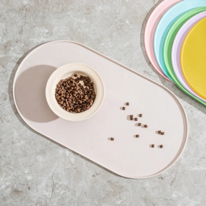 Non-Slip and Waterproof Mat for Cat and Dog Bowls