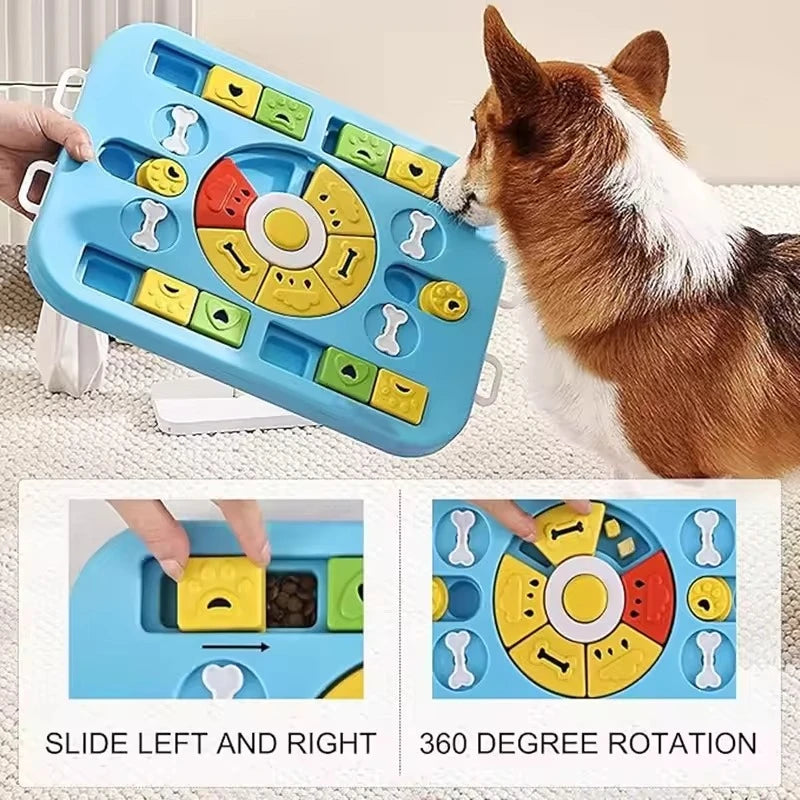 Interactive Puzzle Toy for Dogs – 4 Game Modes and Treat Dispenser