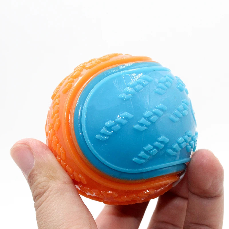 TPR Squeaky Dog Ball – Dental Cleaning, Durable and Safe