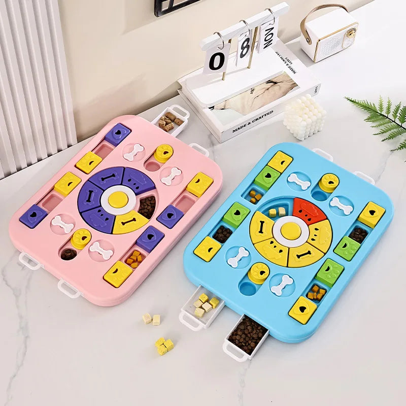 Interactive Puzzle Toy for Dogs – 4 Game Modes and Treat Dispenser