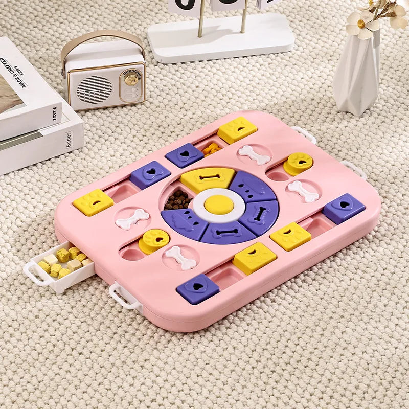 Interactive Puzzle Toy for Dogs – 4 Game Modes and Treat Dispenser