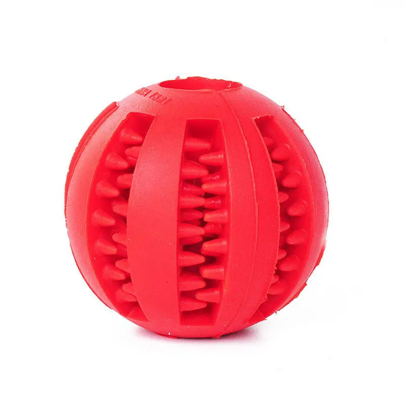 Dog Teeth Cleaning Ball with Treat Dispenser – Durable and Fun