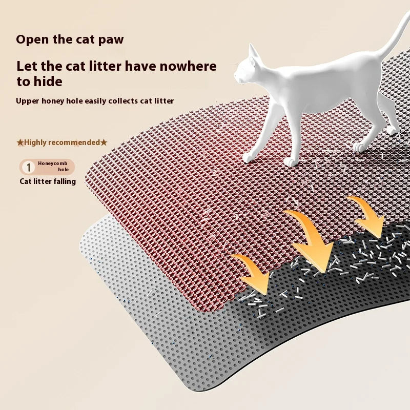 Cat Litter Trapping Mat – 2-Layer, Waterproof and Non-Slip
